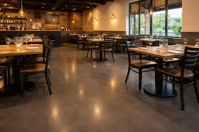 Commercial epoxy floor restaurant Pittsburgh PA