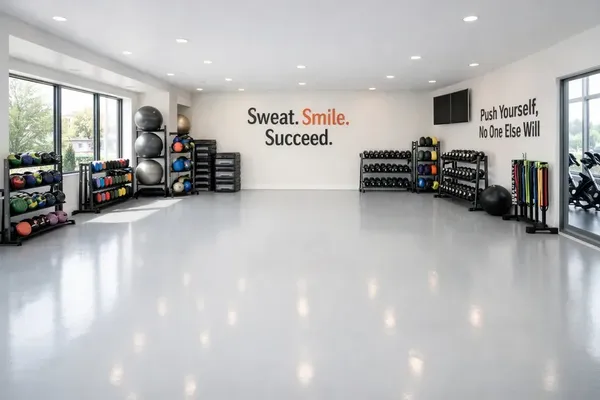 Commercial epoxy floor auto shop Pittsburgh Pennsylvania