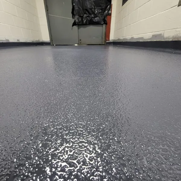 Epoxy flake finish garage floor Pittsburgh