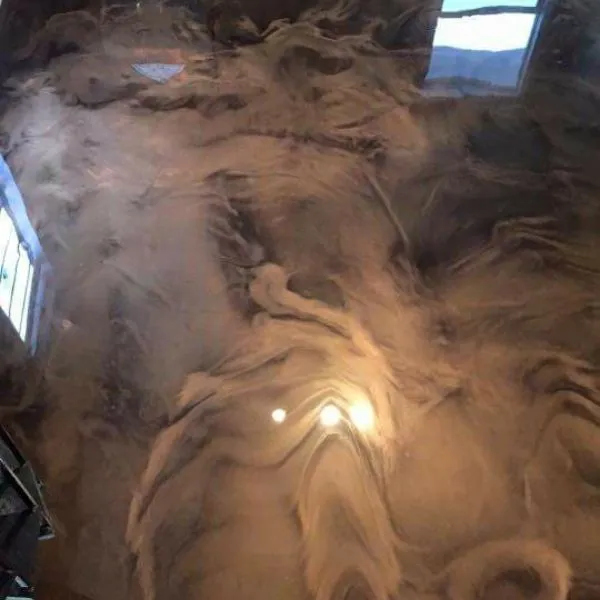 Metallic epoxy floor Pittsburgh