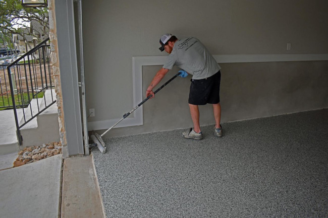 Ascent Epoxy Pittsburgh installation team at work